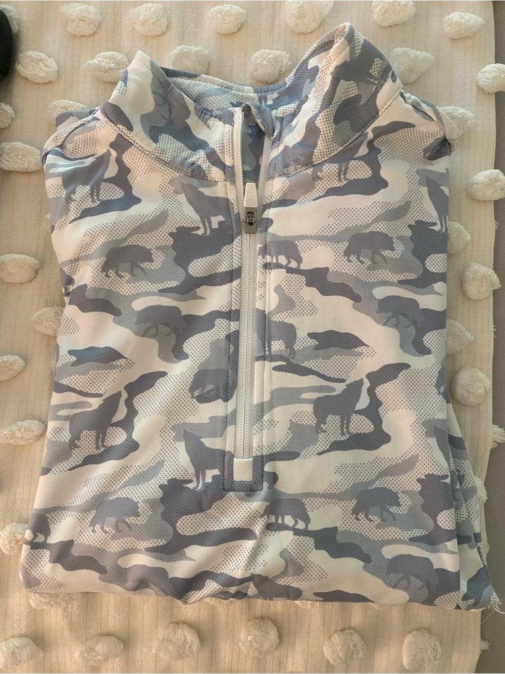 Waggle Men's Half-Zip Sweatshirt - Gray Camo